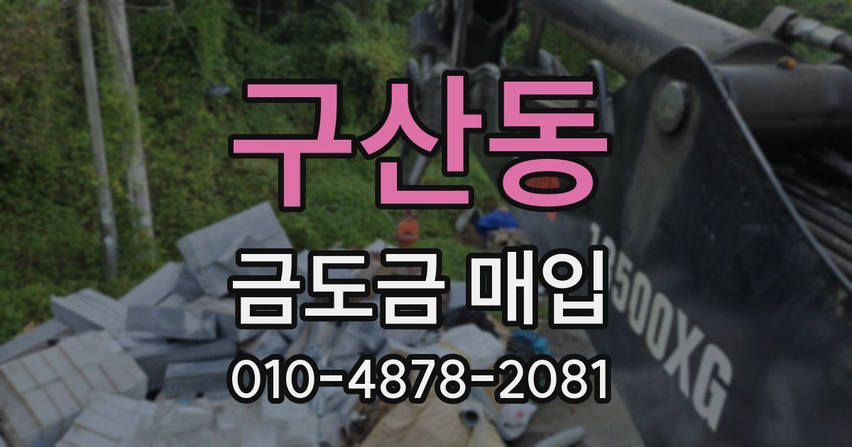 구산동 금도금 매입