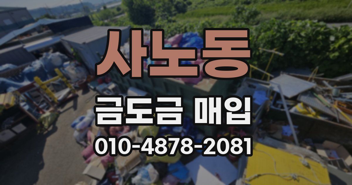 사노동 금도금 매입