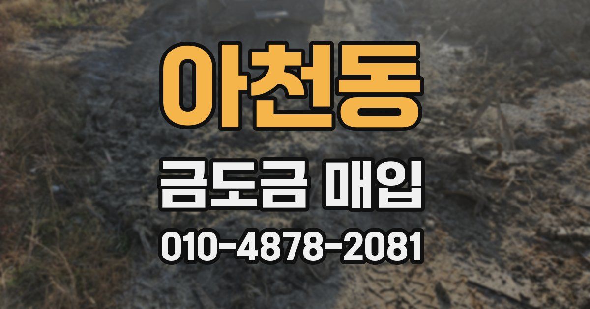 아천동 금도금 매입