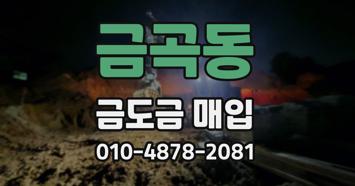 금곡동 금도금 매입