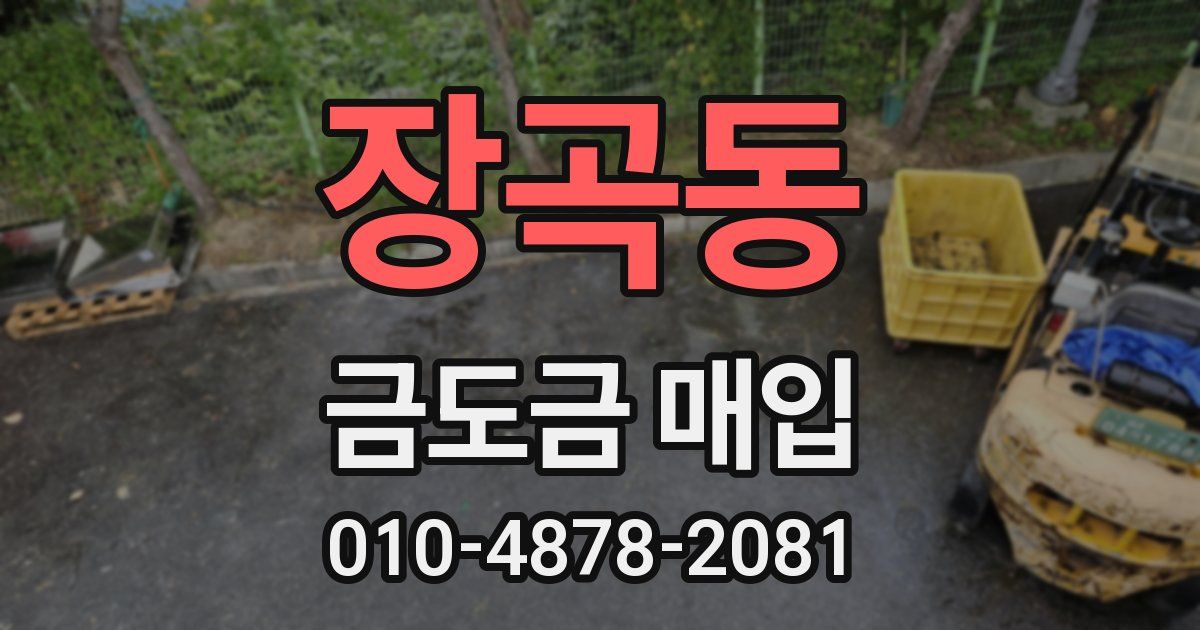 장곡동 금도금 매입