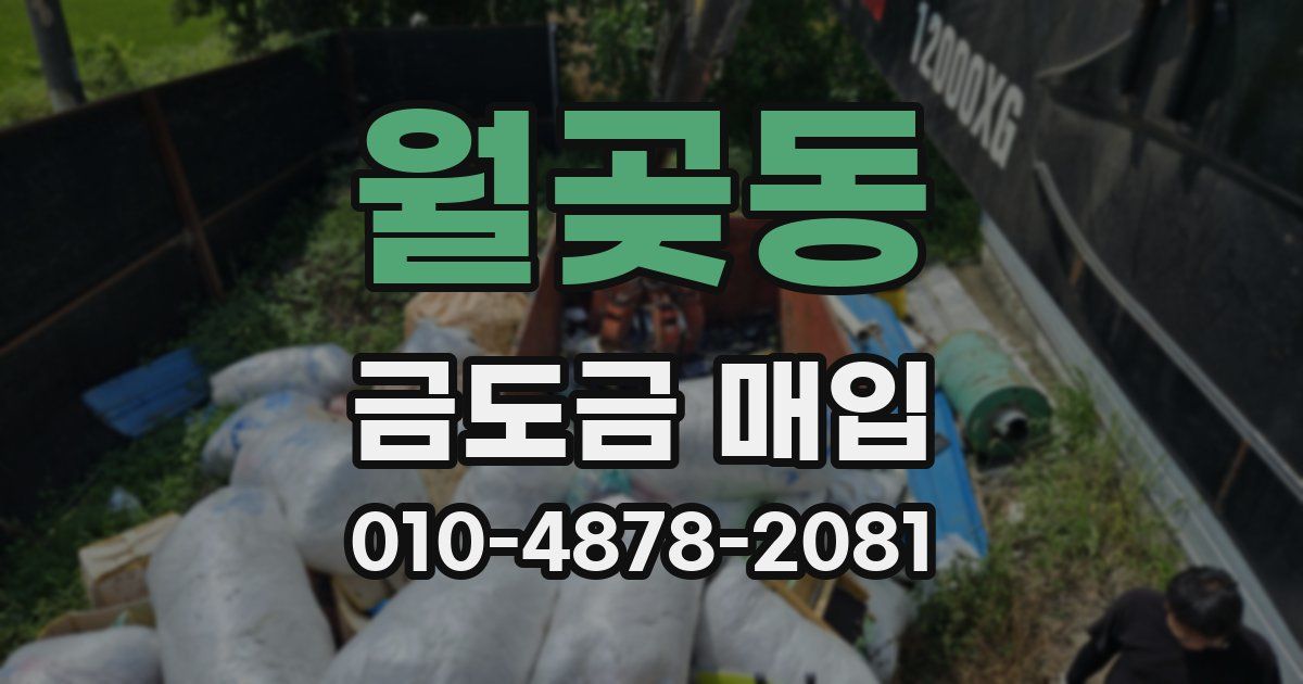 월곶동 금도금 매입