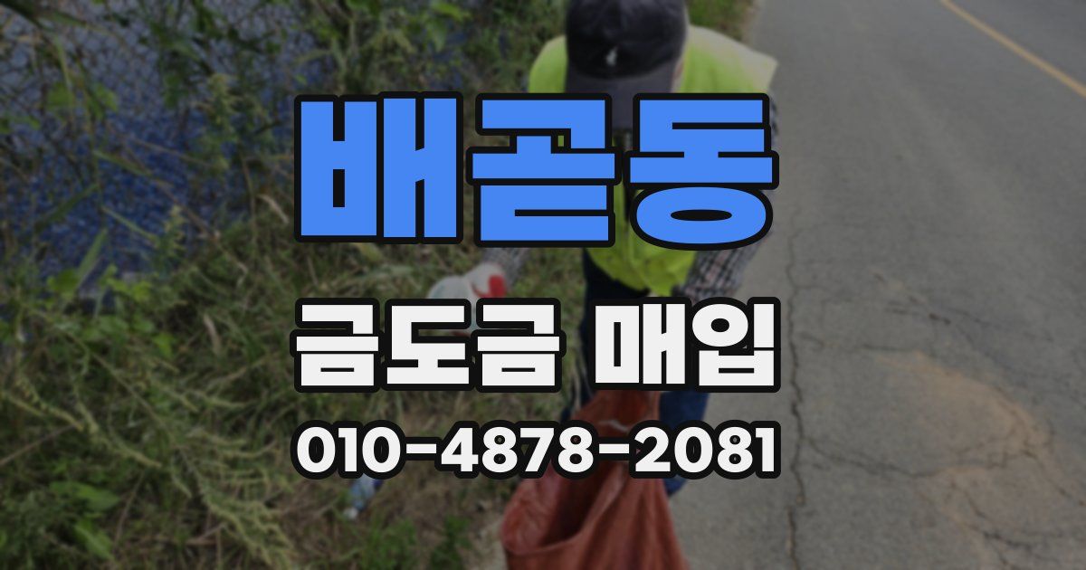 배곧동 금도금 매입