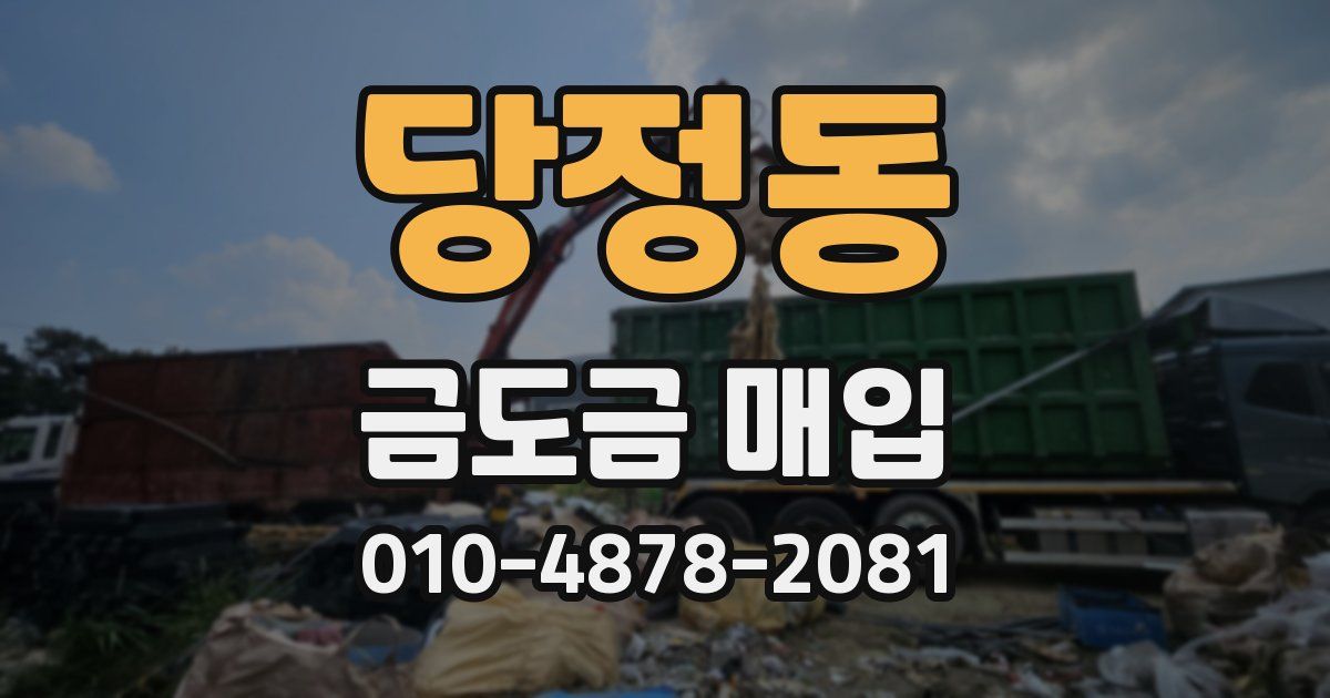 당정동 금도금 매입