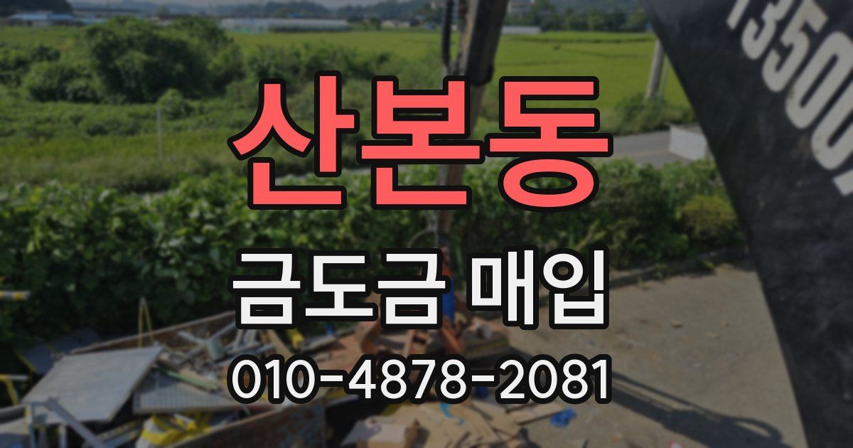 산본동 금도금 매입