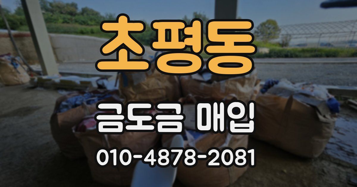 초평동 금도금 매입