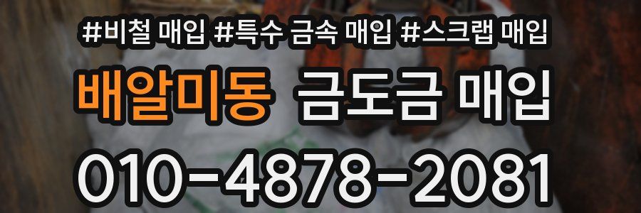 배알미동 금도금 매입