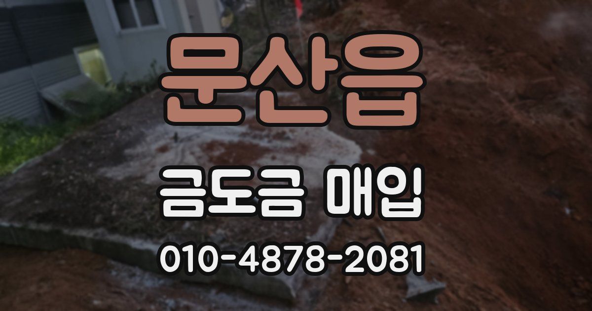 문산읍 금도금 매입