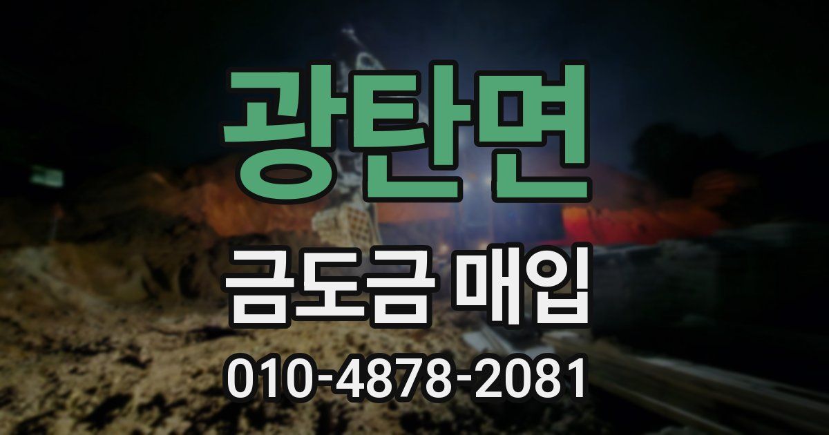 광탄면 금도금 매입