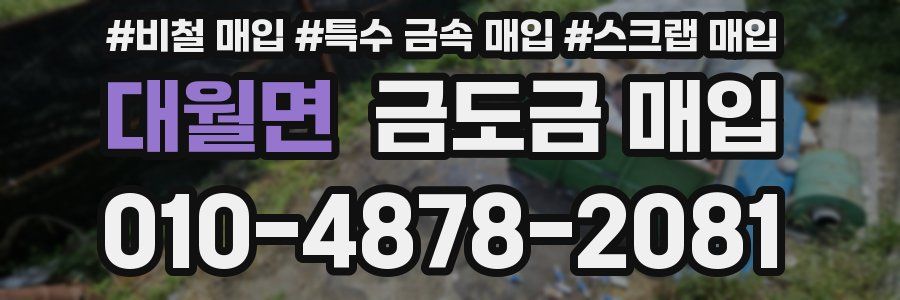 대월면 금도금 매입