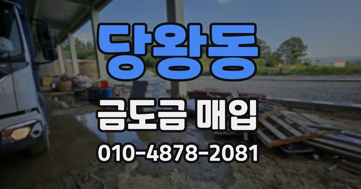 당왕동 금도금 매입