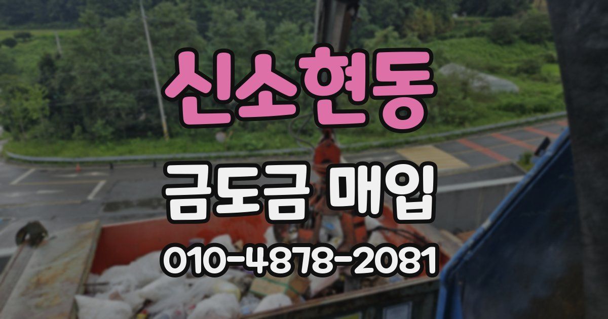 신소현동 금도금 매입