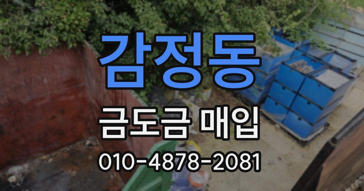 감정동 금도금 매입