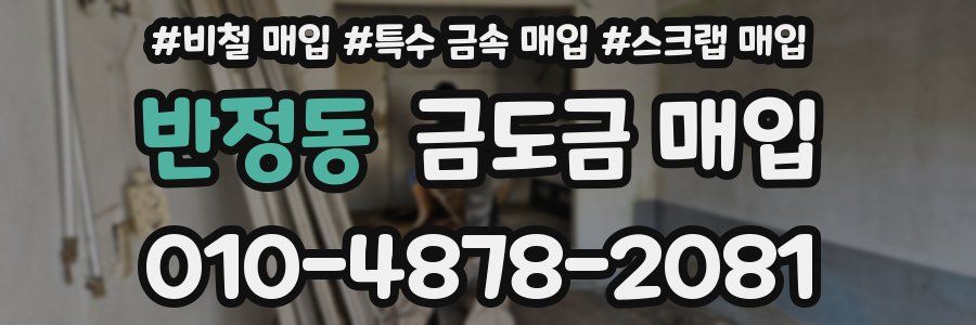 반정동 금도금 매입