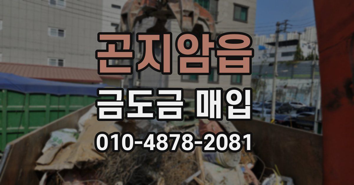 곤지암읍 금도금 매입