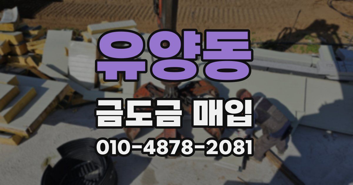유양동 금도금 매입