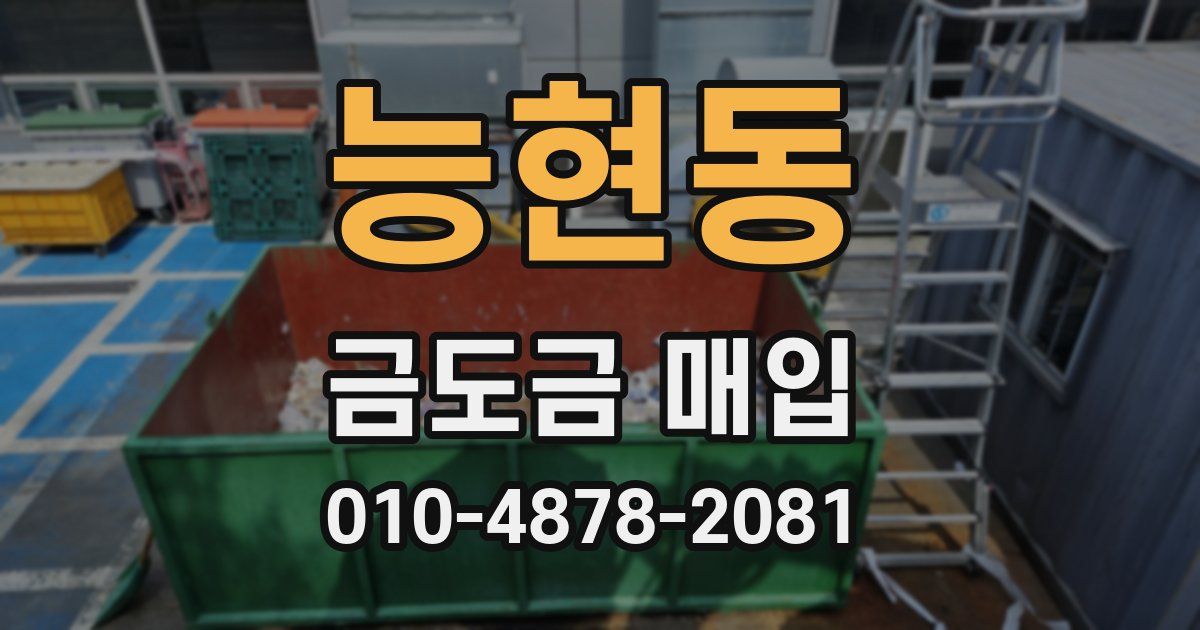 능현동 금도금 매입