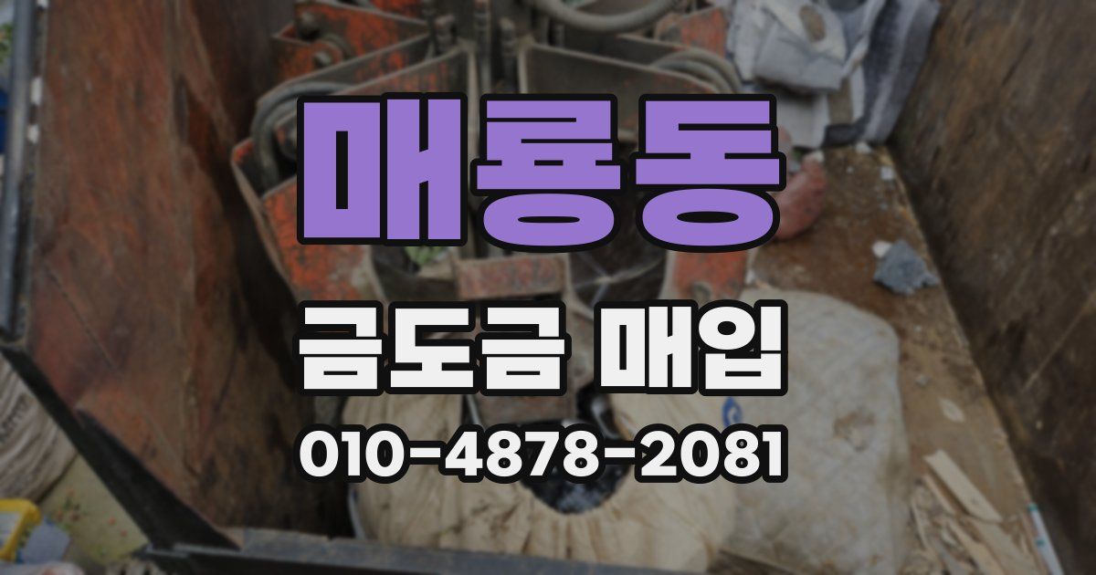 매룡동 금도금 매입