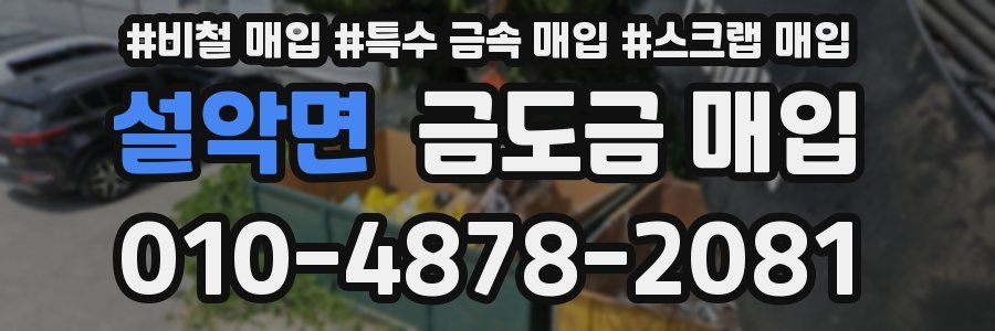 설악면 금도금 매입