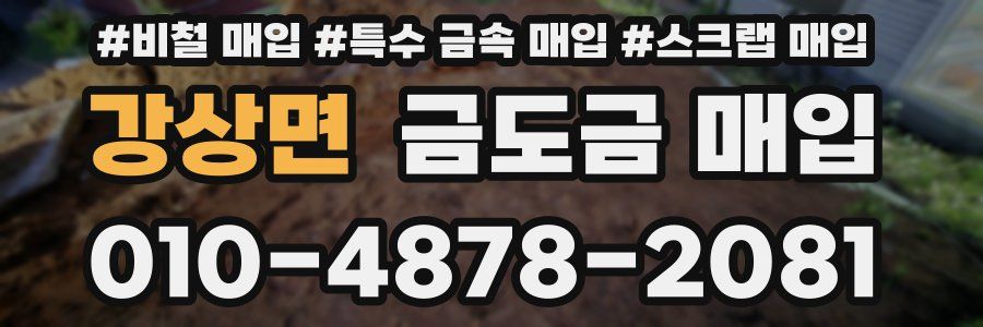 강상면 금도금 매입