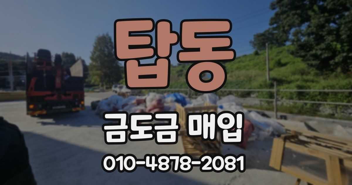 탑동 금도금 매입