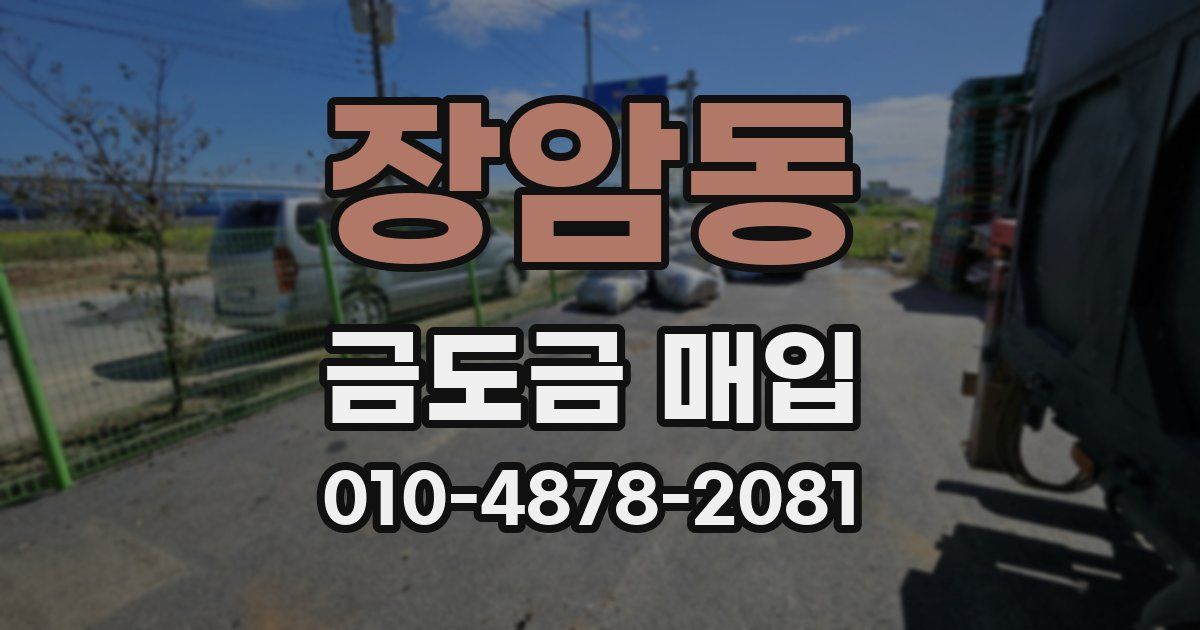 장암동 금도금 매입