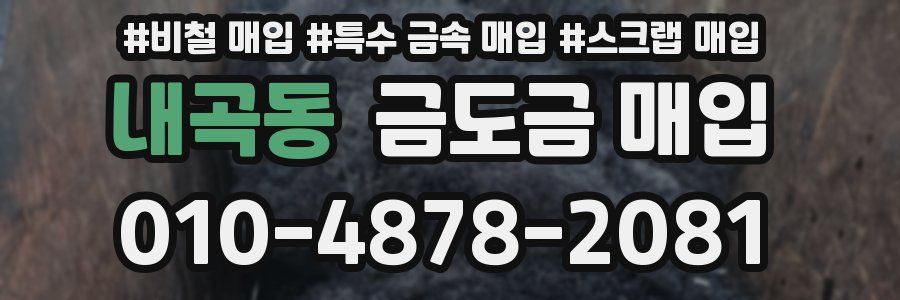 내곡동 금도금 매입