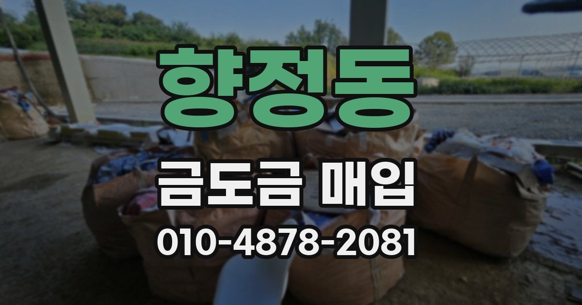 향정동 금도금 매입