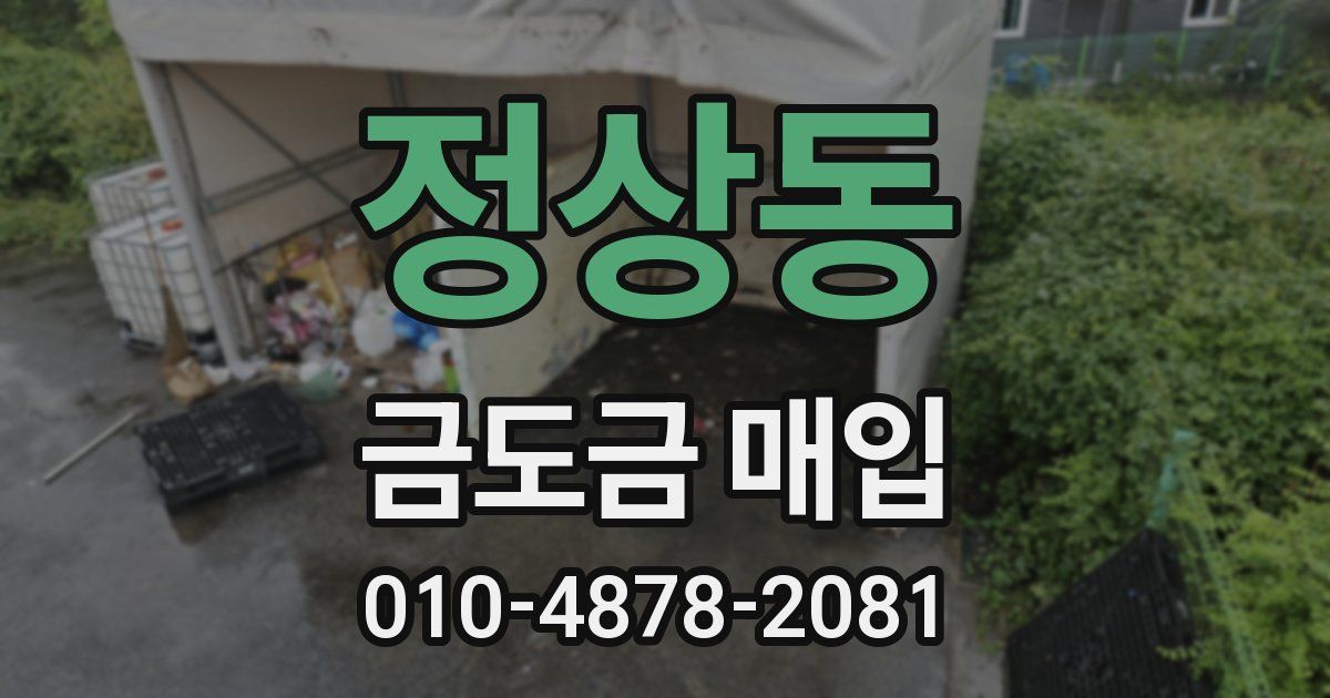 정상동 금도금 매입