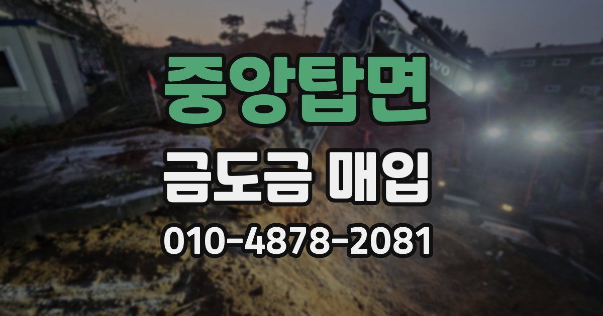 중앙탑면 금도금 매입
