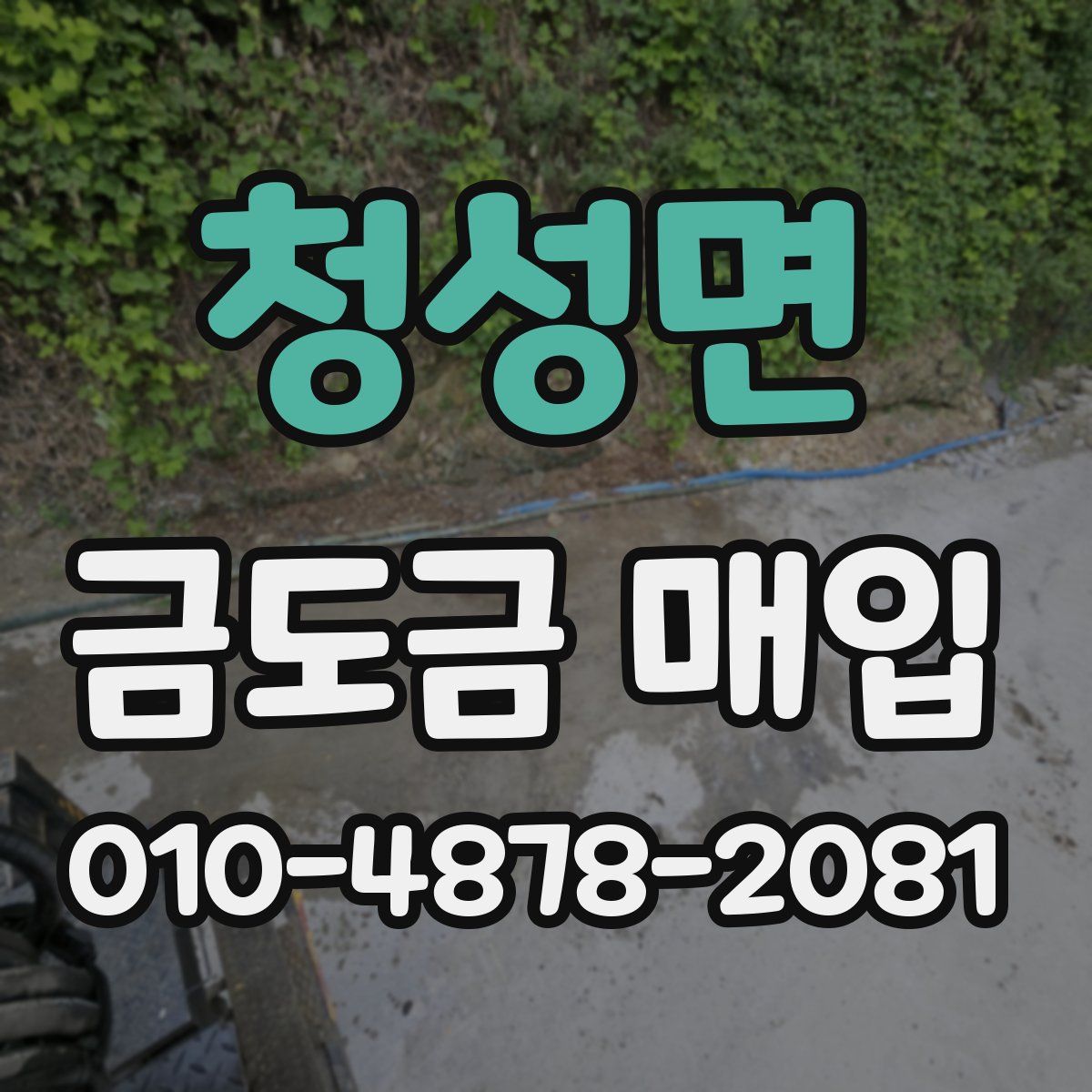 청성면 금도금 매입