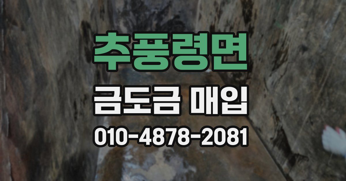 추풍령면 금도금 매입