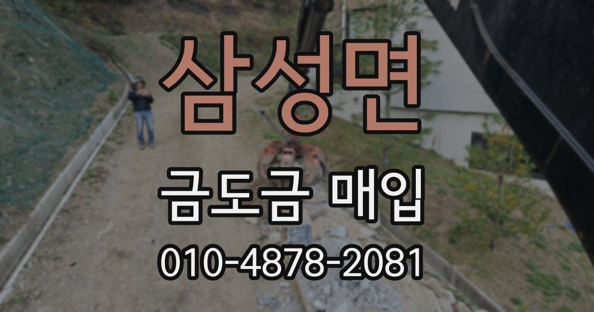 삼성면 금도금 매입