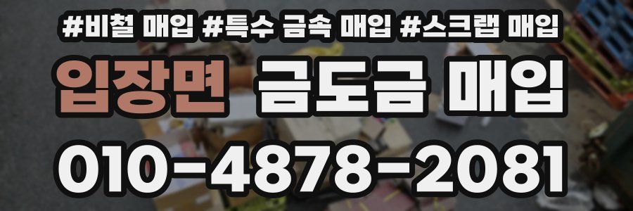 입장면 금도금 매입