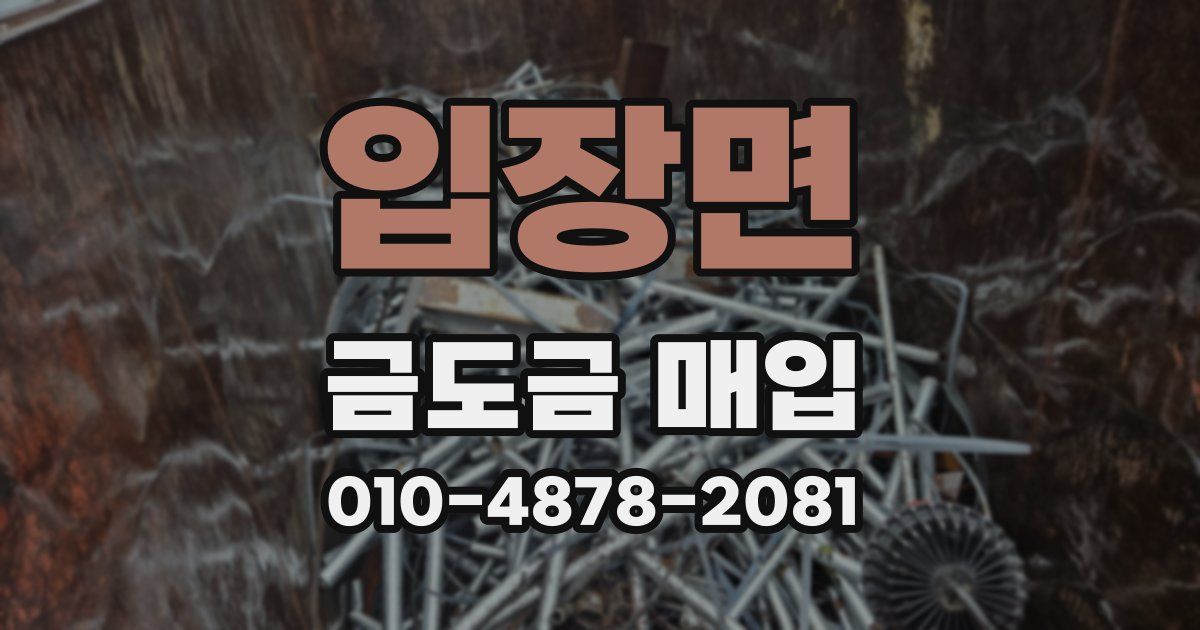 입장면 금도금 매입