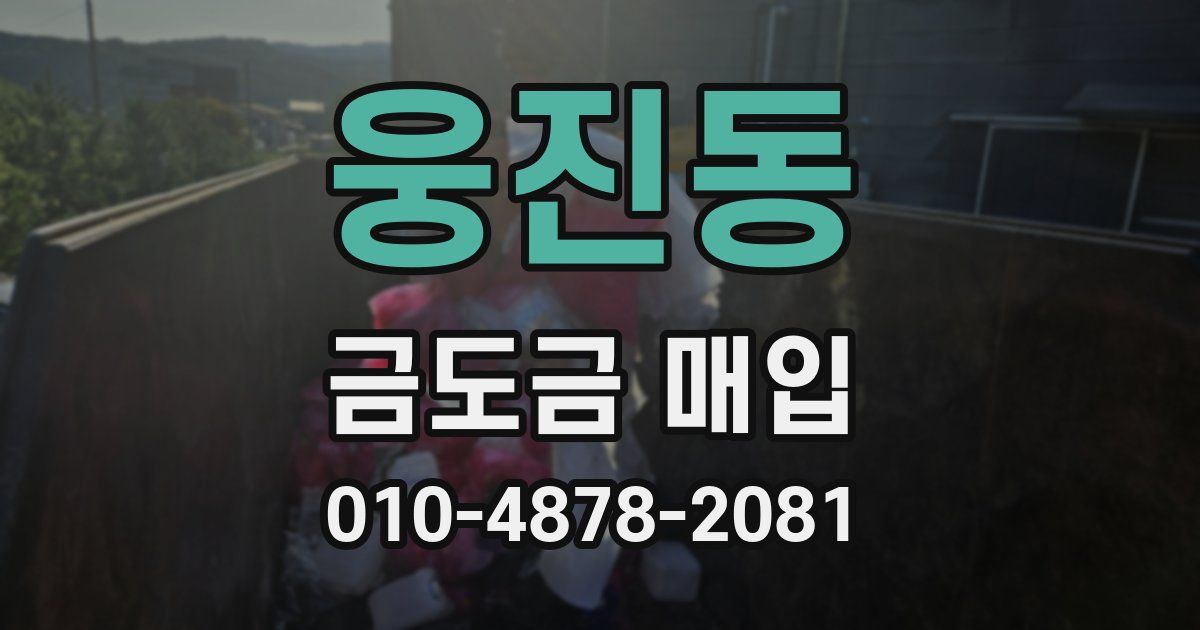 웅진동 금도금 매입