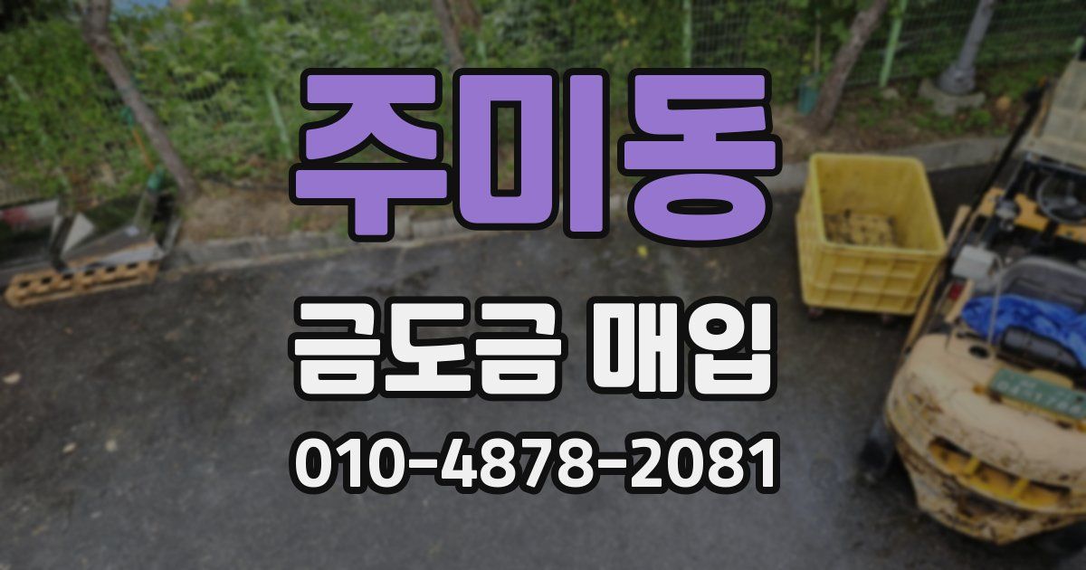 주미동 금도금 매입