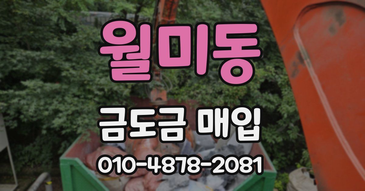 월미동 금도금 매입