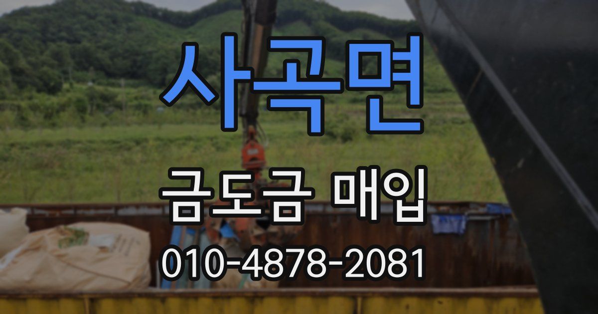 사곡면 금도금 매입