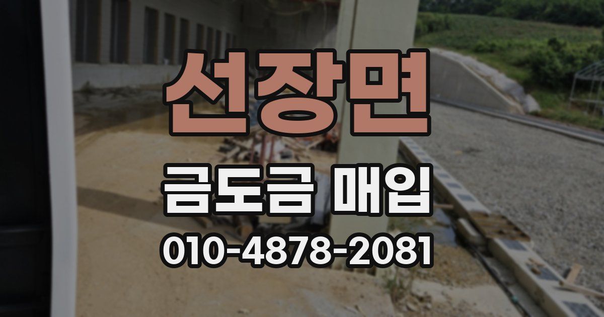 선장면 금도금 매입
