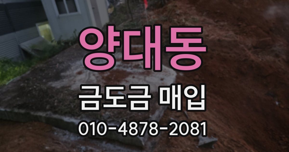양대동 금도금 매입