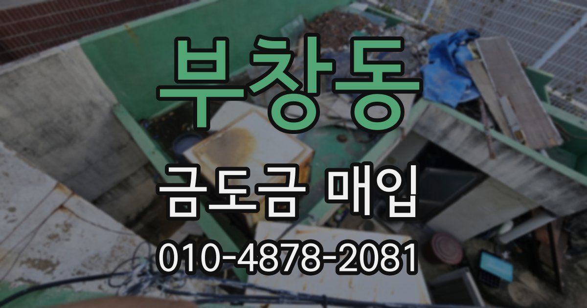 부창동 금도금 매입