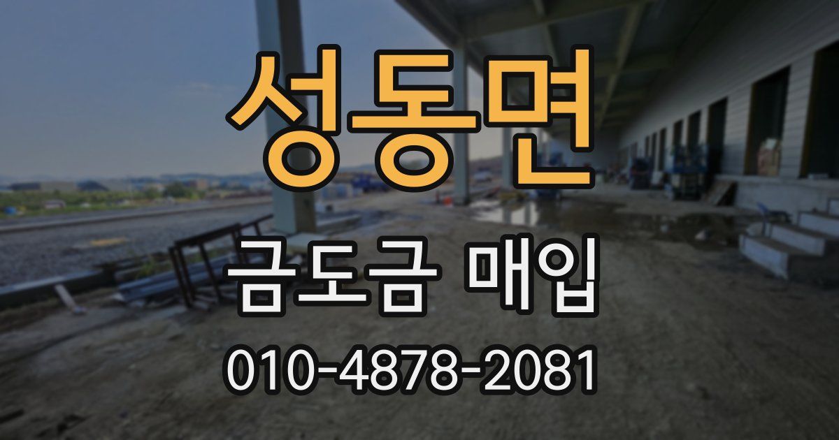 성동면 금도금 매입