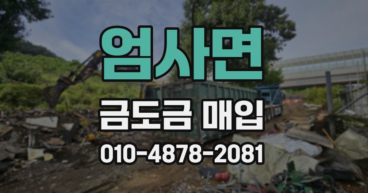 엄사면 금도금 매입