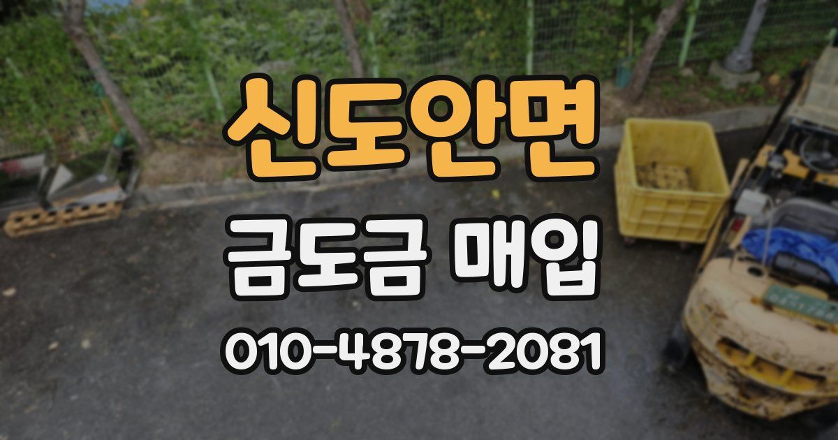 신도안면 금도금 매입