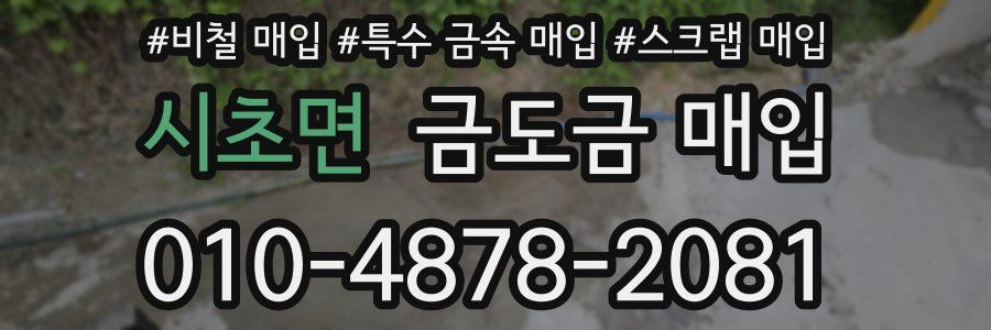 시초면 금도금 매입