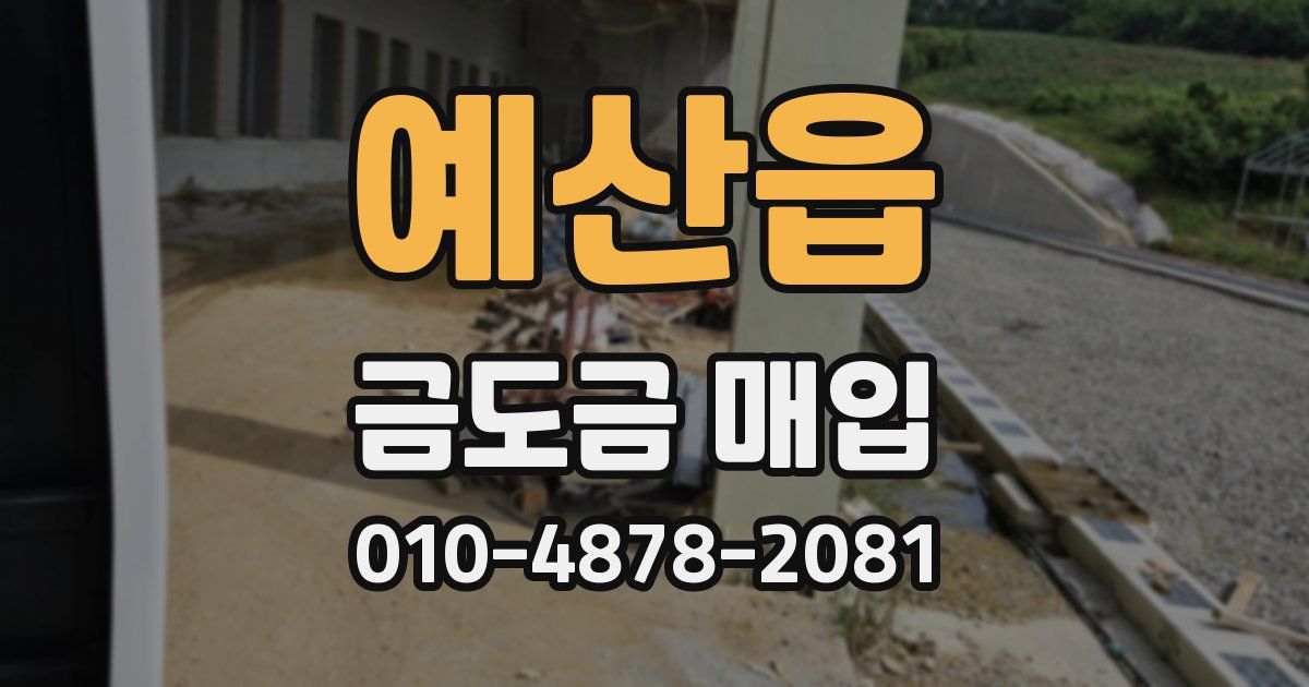 예산읍 금도금 매입
