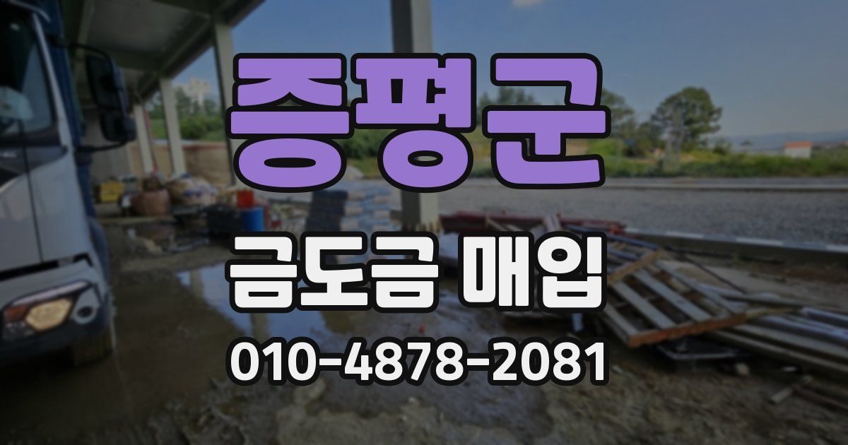 증평군 금도금 매입