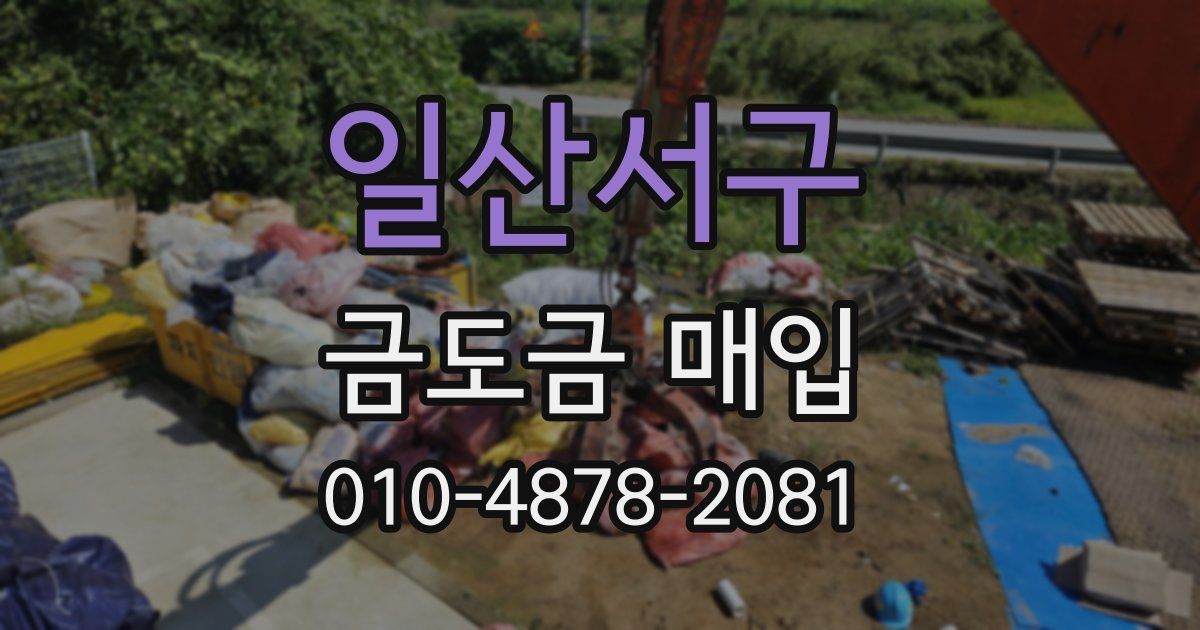 일산서구 금도금 매입
