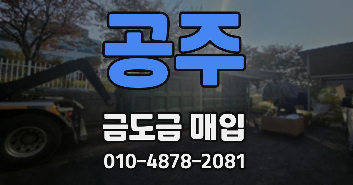 공주 금도금 매입
